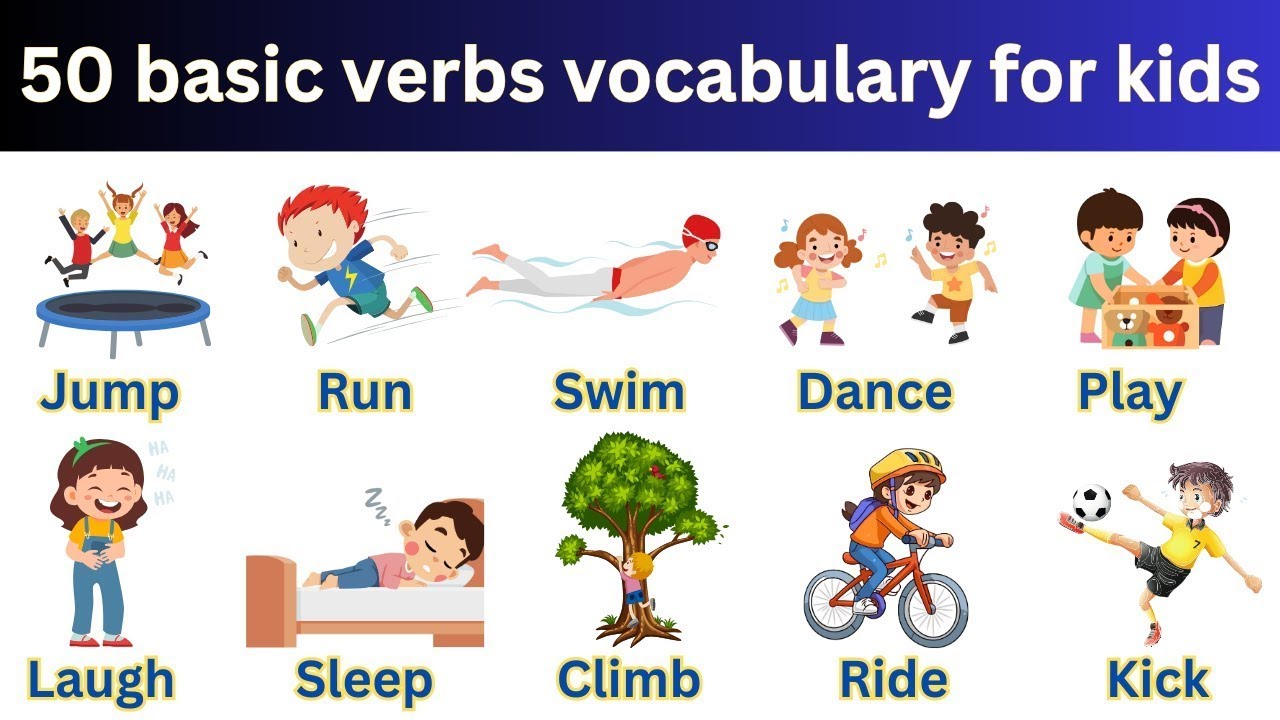 50 Common Verbs | Action Verbs in english for beginners #education #learning #actionverbs  #english