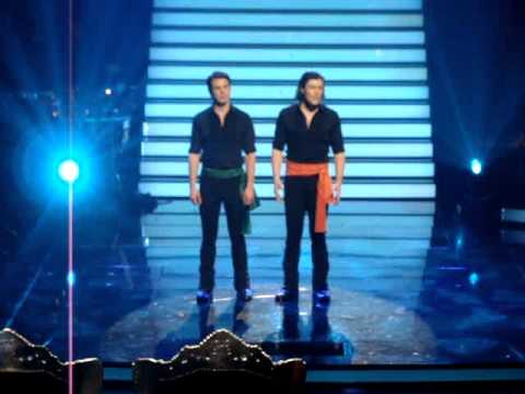 OZNZ show 5 - oefenen sing-off Mischa Kiek en Dennis de Groot