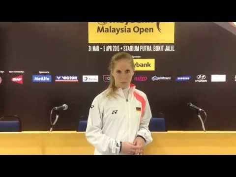Karin SCHNAASE Postgame Interview | Maybank Malaysia Open 2015