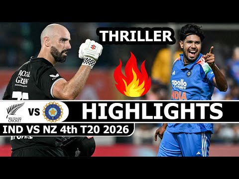 India Vs New Zealand Highlights 4TH T20 Match 2026 | Ind Vs Nz