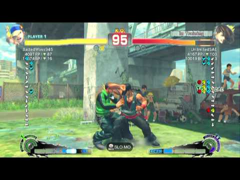 SSF4 AE: BattedMoss945(Yun) vs UnlimitedSAE(Yang) - HD 720p