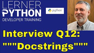 Download the video "Python interview question #12: What are docstrings?"