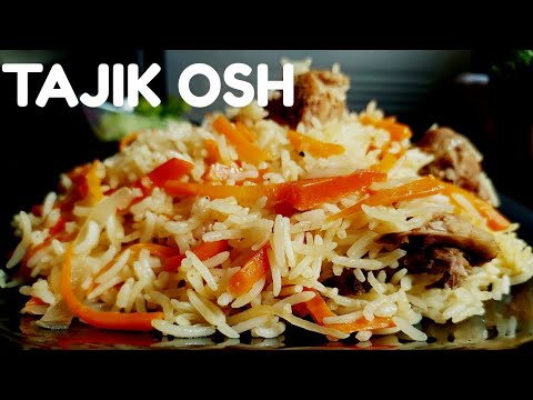 Osh || Oshi Palav (Pilaf) || EASY Plov Recipe ||Tajikistan Traditional Rice