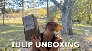 Unboxing Bulbs-How to Plant Tulips In Warm Climates #tulips #fallgarden #southerngarden
