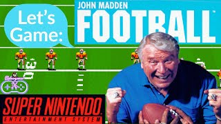 Let's Game:  The OG John Madden Football | SNES