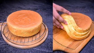 Vanilla Sponge Cake For Icing