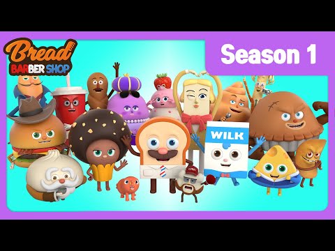BreadBarbershop | Season1 Compilation | english/animation/dessert/cartoon