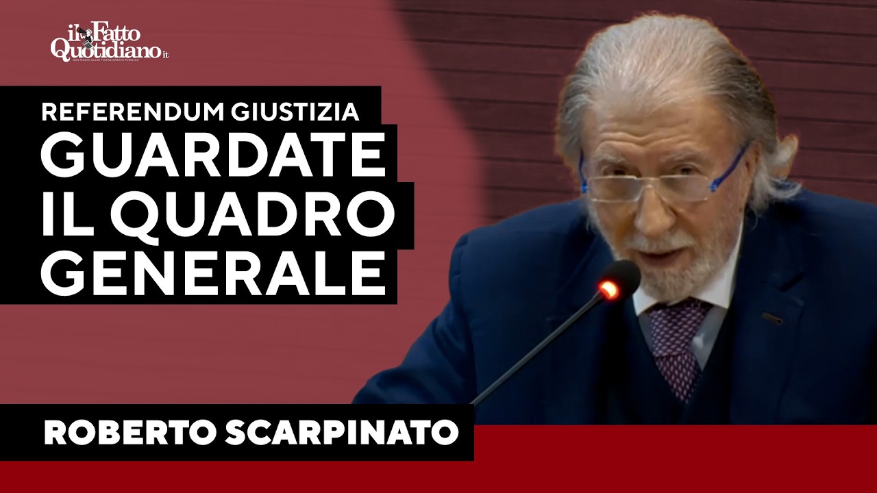 Referendum, Scarpinato: "Ecco come possono essere controllati i magistrati"