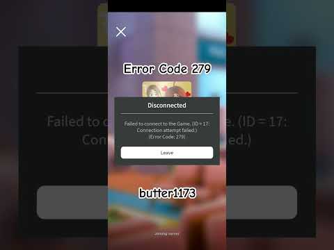 Error Code 279! #robloxerror #roblox