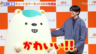花江夏樹、声優を務めるマーモットのCVを披露　愛らしい姿にメロメロ　『au でんき 10 周年プロジェクト メディア発表会』