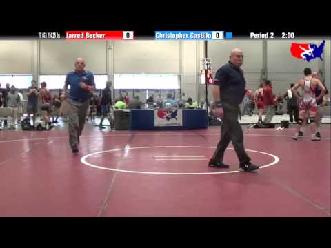 Jarred Becker vs. Christopher Castillo at 2013 Junior Nationals - FILA - FS