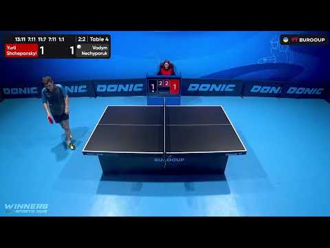 12:50 Yurii Shchepanskyi - Vadym Nechyporuk 08.10.2023 TT Euro.Cup Ukraine Star. TABLE 4