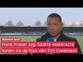 Henk Fraser is teleurgesteld na SC Cambuur-Sparta: 'Maar ik vind veerkracht iets heel belangrijks'