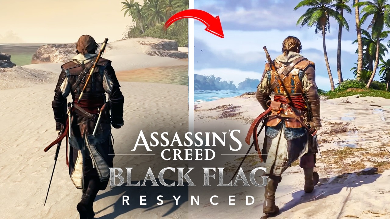 Assassin's Creed Black Flag Resynced : Gameplay Comparativo (2013-2026)(Playstation 5 Pro)[4K]