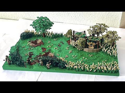 TIMELAPSE: LEGO WW2 D-DAY "Band of Brothers" 101st U.S. AIRBORNE Drop MOC | June 6th 1944