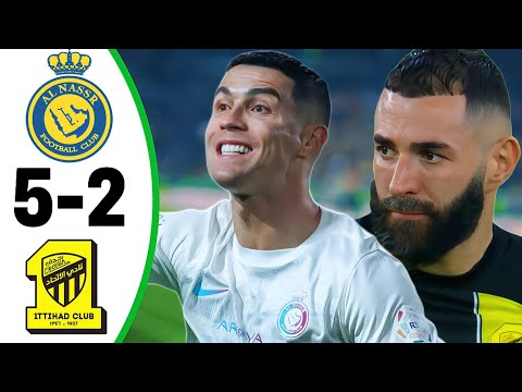 Al Nassr 5 - 2 Al Ittihad | Extended Highlights and Goals- 2024 HD