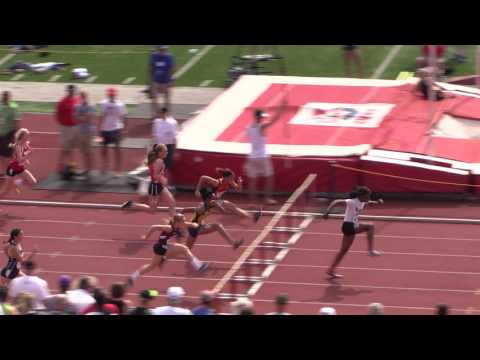 Girls AAA 100 Meter Hurdles Semi Final Heat 2 PIAA