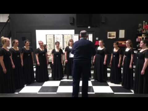 MVCS Women's Ensemble singing 