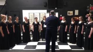 MVCS Women's Ensemble singing 