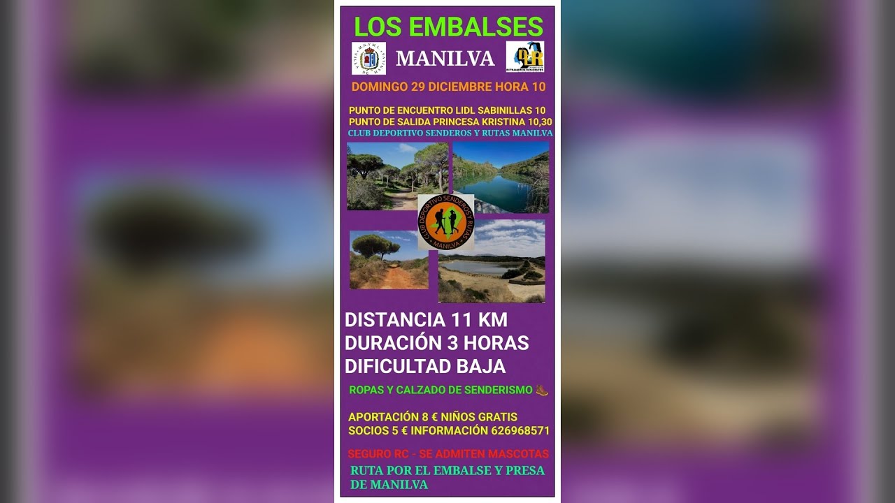 Ruta por el embalse y presa de Manilva