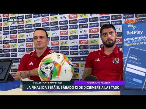 Medellín press conference prior to the second leg of the 2025 BetPlay Dimayor Cup final