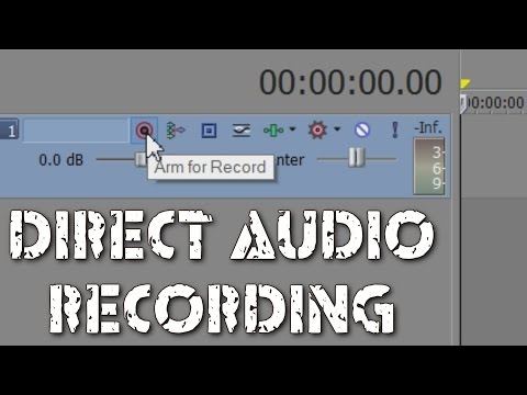 Sony Vegas: Recording sound directly into your timeline