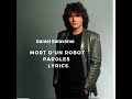 Daniel Balavoine Mort d'un robot paroles lyrics subtitles French English paroles en français