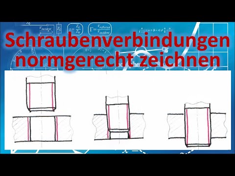 How to correctly draw bolted connections | How to draw thread representations according to standards