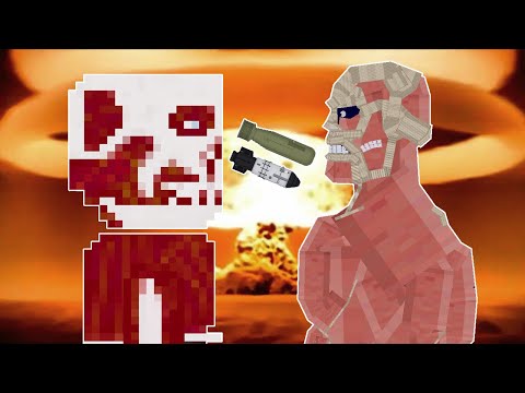 ATTACK ON TITAN VS FUSION BOMB - PEOPLE PLAYGROUND 1.22.3