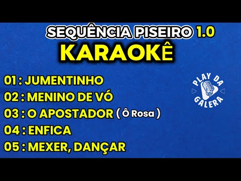 KARAOKÊ SEQUÊNCIA DE PISEIRO 1.0 , as melhores / 05 Playbacks com letra