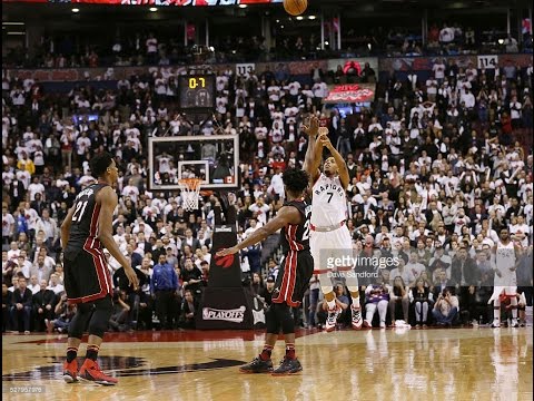 Kyle Lowry Buzzer-Beater sends it to OT. Heat @ Raptors. Game №1 (03.05.2016)