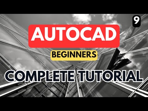 AutoCAD Complete tutorial for Beginners Learn to use Autocad in 60 minutes Part 1