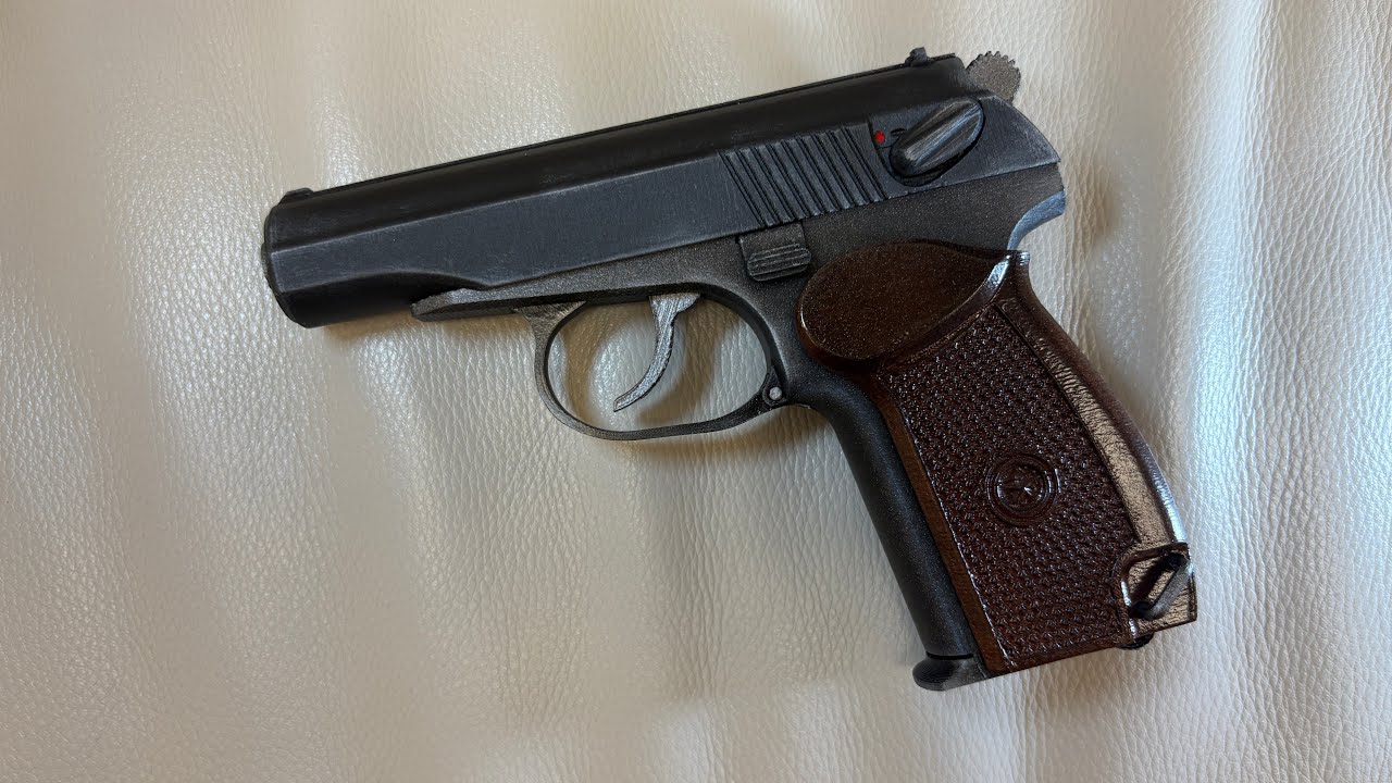 3D printed Makarov PM prop replica – assembly video