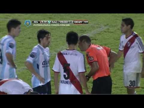 Pierde tres soldados. River 3 - Racing 2. Fecha 17. Torneo Final 2014. FPT