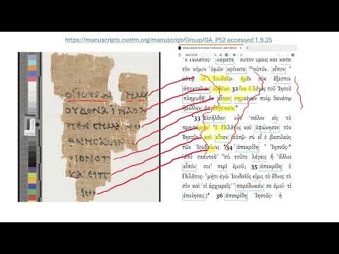 Biblical Studies Today Wesley Huff Gives Joe Rogan Facsimile Copy of P52