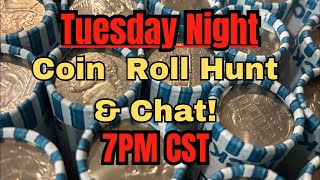 🔴 2/24/26 Tuesday Night Coin Roll Hunt & Chat! Nickel Box!