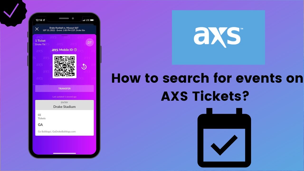 How to search for events on AXS Tickets?