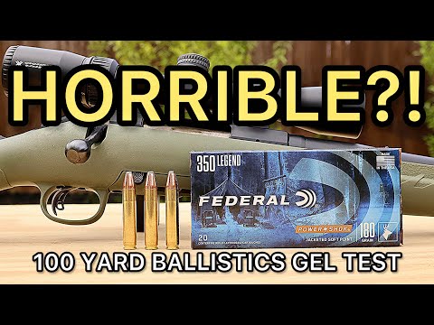 350 Legend Federal PowerShok 180gr Ballistics Gel Ammo Test