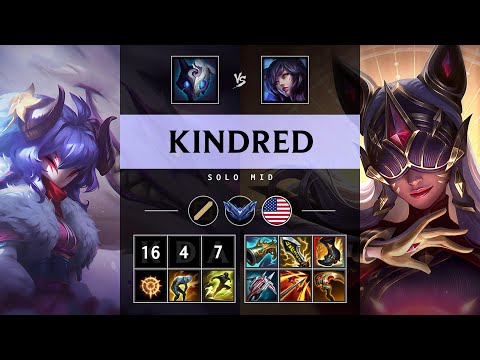 Kindred Mid vs Ahri - NA Diamond Patch 25.10
