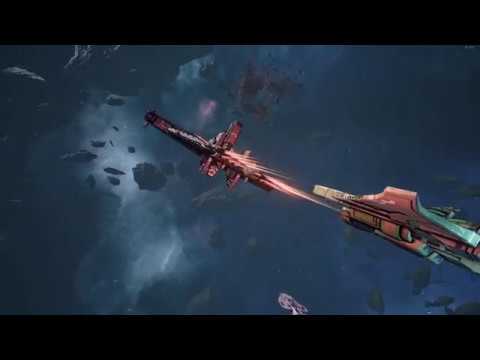 Battlefleet Gothic Armada - Tau Battleships vs Orks Skirmish gameplay