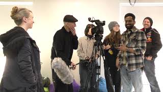 Behind the scenes on our Make a Documentary Film in a Day workshop at Bridgwater Library