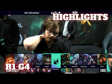 XL vs VIT - Game 4 Highlights | Round 1 LEC 2022 Spring Playoffs | Excel vs Vitality G4
