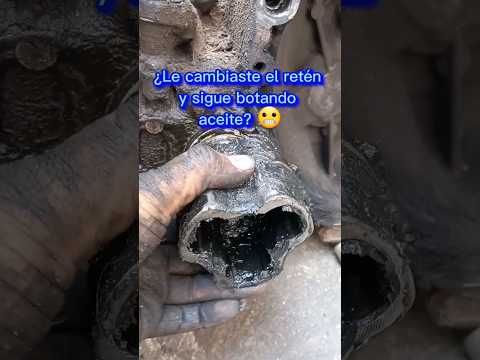We changed the seal but it kept leaking oil 😬 #transmission #mechanics #automotive #differential