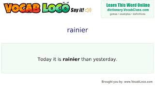 Video thumbnail for rainier