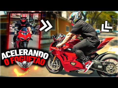 ACELERANDO MINHA DUCATI PANIGALE PELA PRIMEIRA VEZ *Fabio Giga*