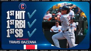 Have a game! Travis Bazzana picks up his 1st MLB hit, RBIs and stolen base!????(2024 #1 overall pick!)