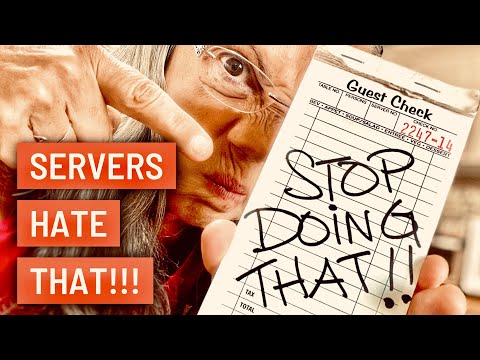 STOP DOING THIS!! TIP #18: Waitress Tells You What NOT to do in a RESTAURANT!