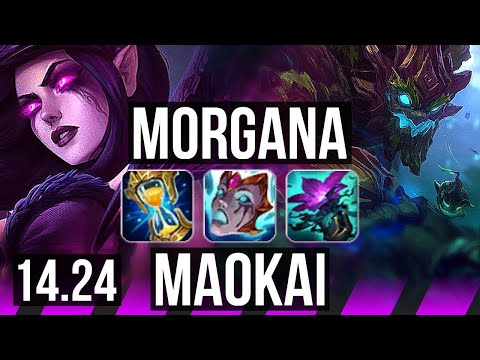 MORGANA & Jinx vs MAOKAI & Jhin (SUP) | 27k DMG | NA Master | 14.24