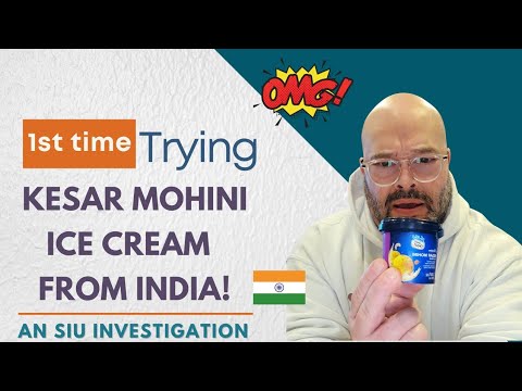 TRYING INDIAN ICE CREAM FOR THE 1ST TIME: KESAR MOHINI! 🇮🇳 🍦