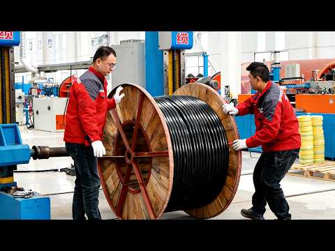Amazing, the process of mass-producing cables in Chinese factories
